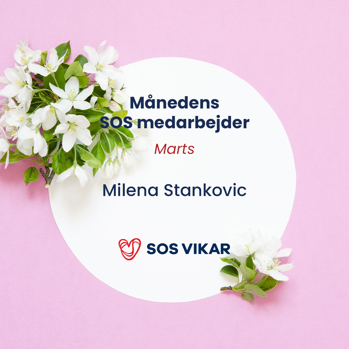 Månedens SOS medarbejder marts Månedens SOS medarbejder marts